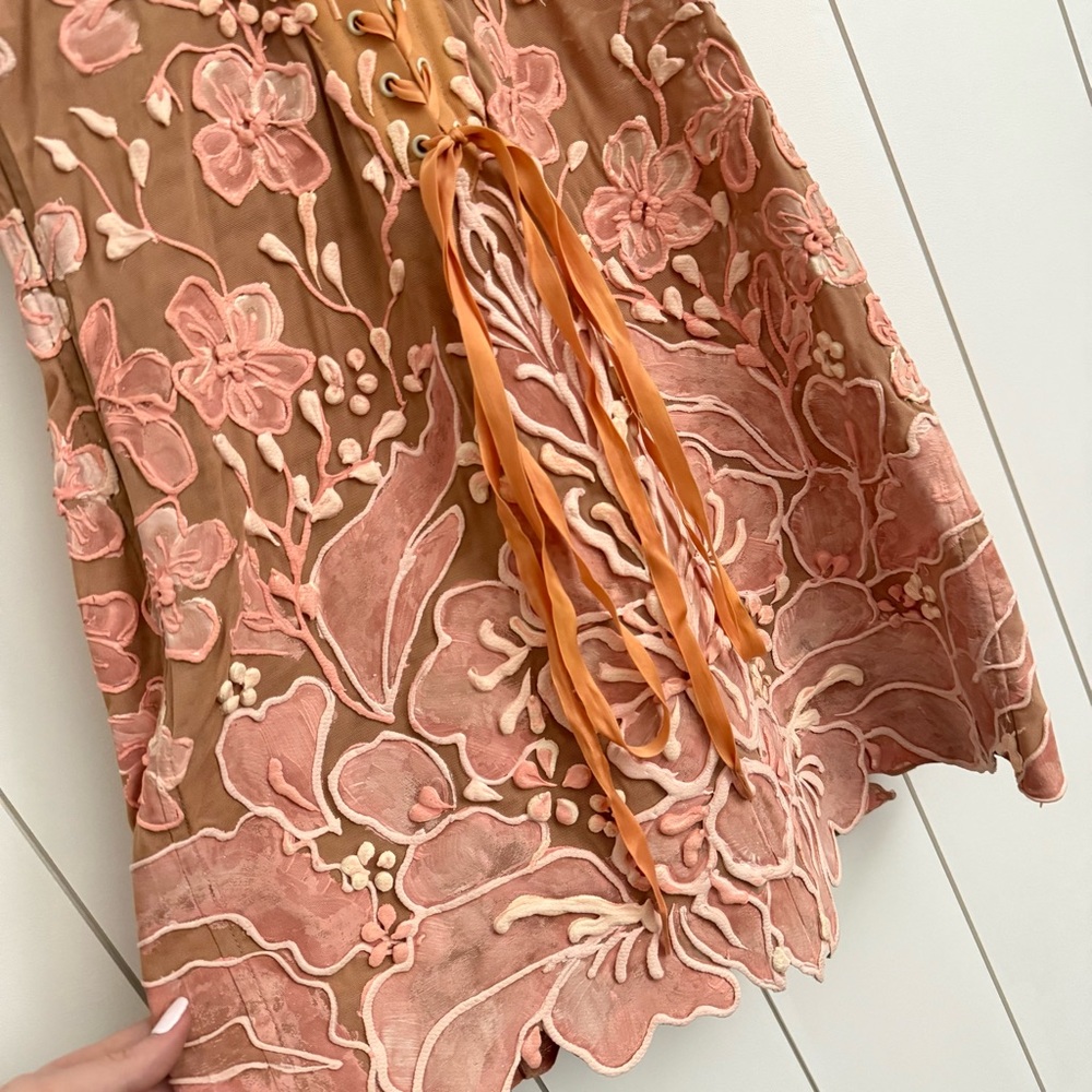 Ema Savahl Pink Floral Corset Mini Dress - Picture 7 of 12